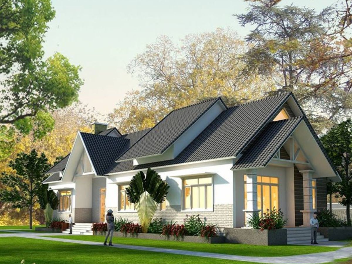 Nh&agrave; vườn nhỏ đẹp m&aacute;i Th&aacute;i
