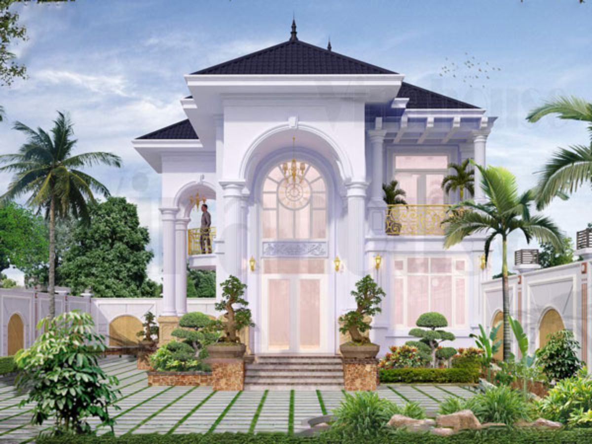 Thiết kế nh&agrave; vườn nhỏ đẹp theo phong c&aacute;ch T&acirc;n cổ điển sang trọng, đẳng cấp