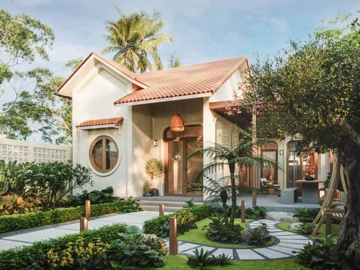 Nh&agrave; vườn nhỏ đẹp mang đến kh&ocirc;ng gian sống tho&aacute;ng đ&atilde;ng, trong l&agrave;nh
