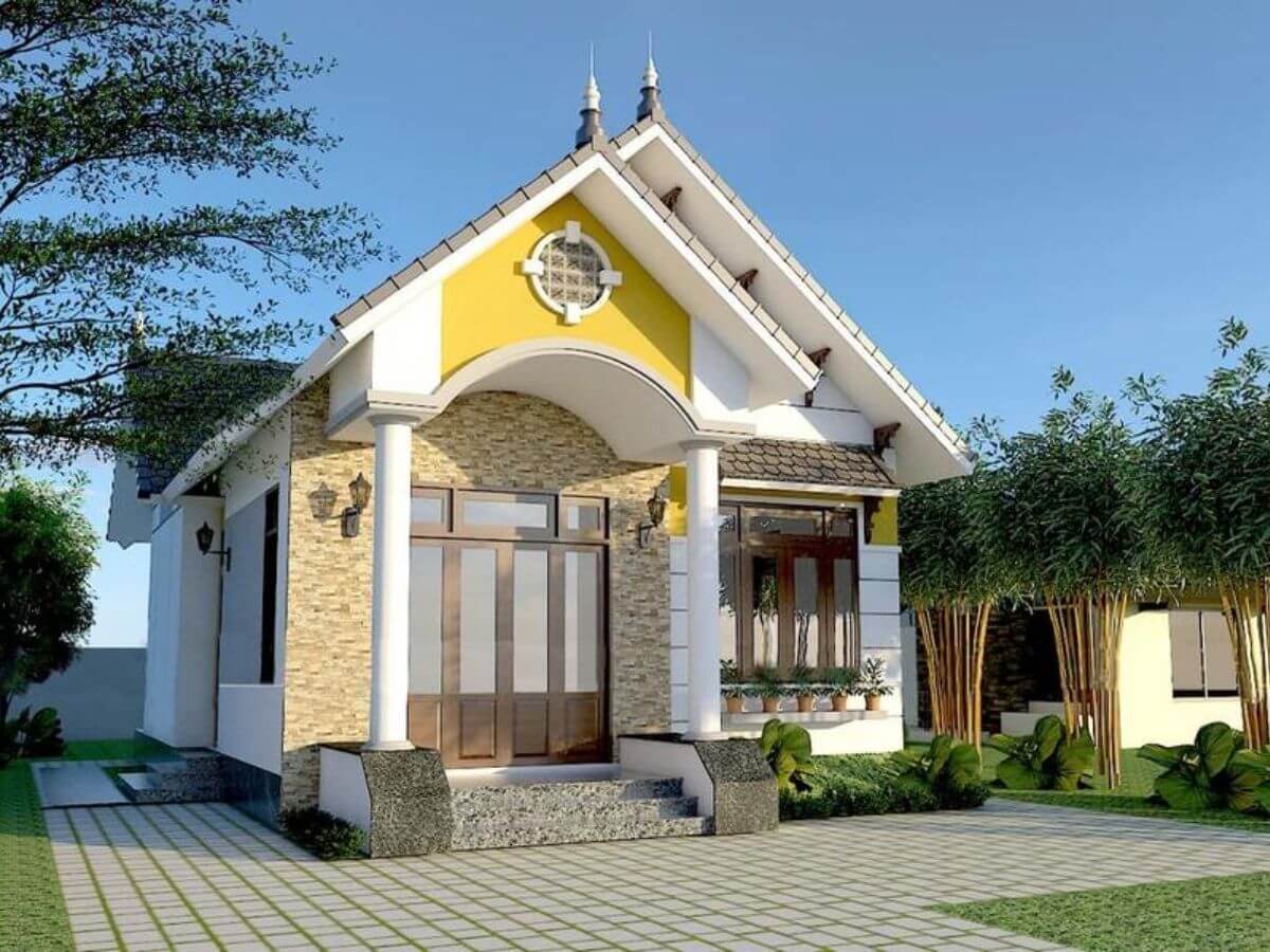 Nh&agrave; vườn nhỏ đẹp m&aacute;i Th&aacute;i vừa c&oacute; t&iacute;nh thẩm mỹ cao, vừa sở hữu nhiều ưu điểm nổi trội