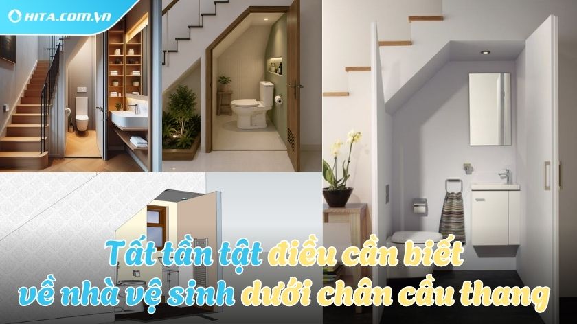 Có nên thiết kế nhà vệ sinh dưới chân cầu thang?