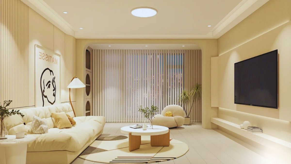 Đ&egrave;n Led &acirc;m trần vừa gi&uacute;p trang tr&iacute;, vừa ph&acirc;n bổ &aacute;nh s&aacute;ng đều cho kh&ocirc;ng gian