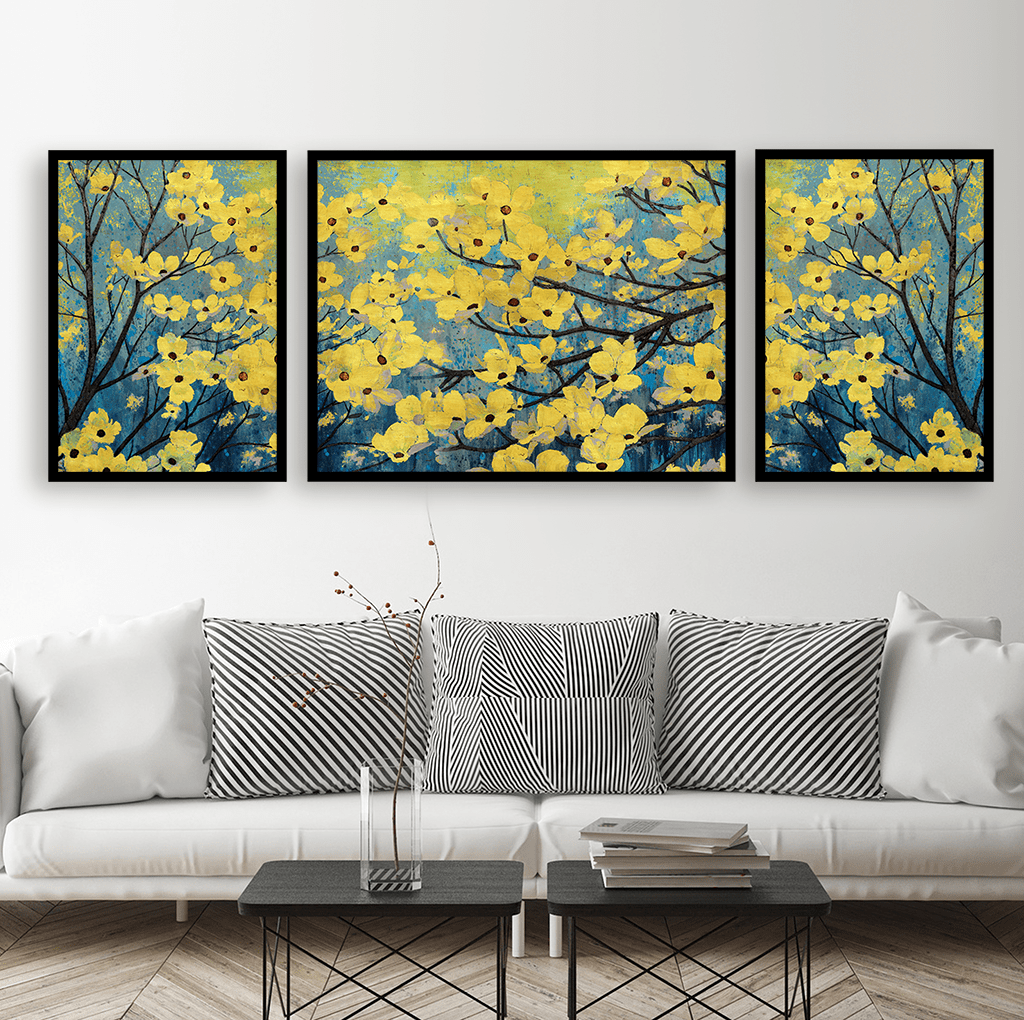 Khung tranh giúp cho bức tường trống thêm phần nổi bật hơn