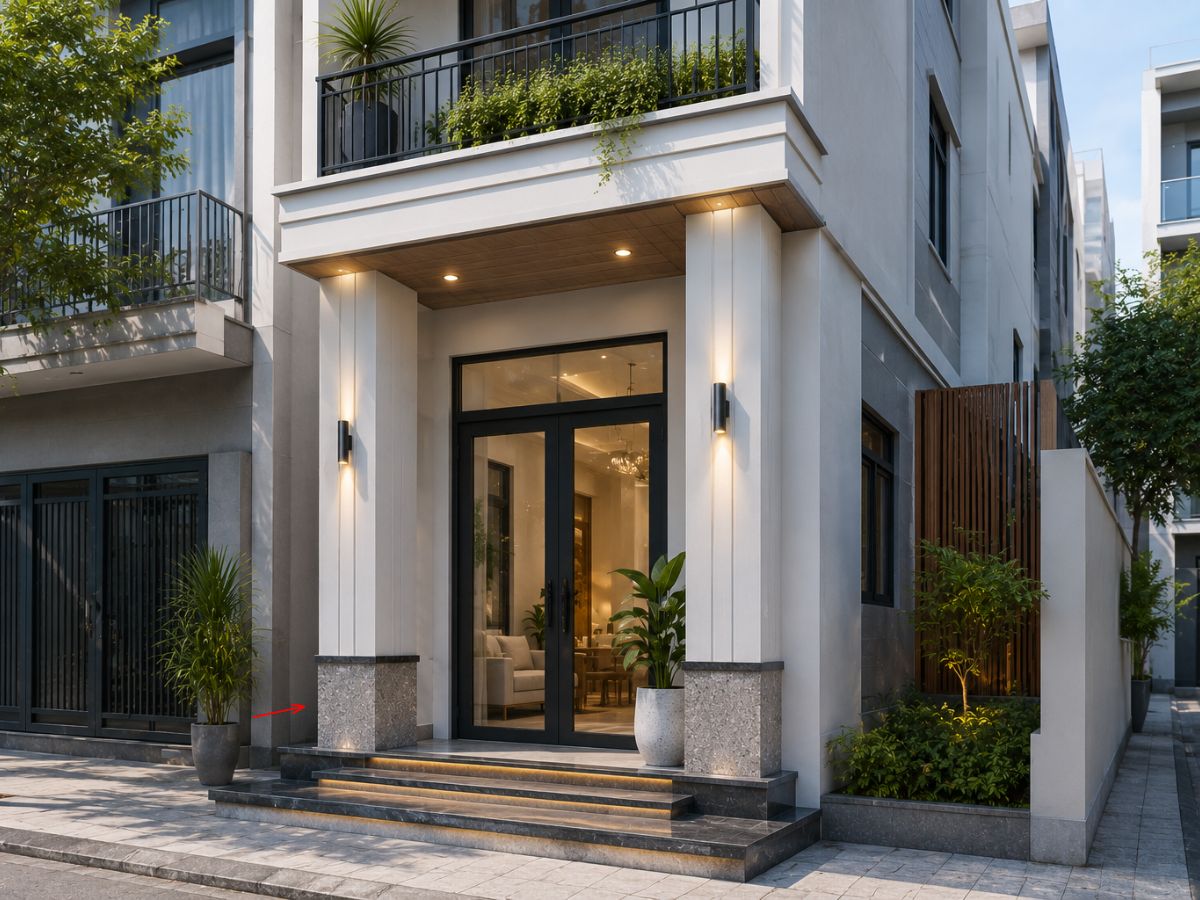 Mẫu ch&acirc;n cột vu&ocirc;ng đẹp d&agrave;nh cho phong c&aacute;ch nh&agrave; tối giản