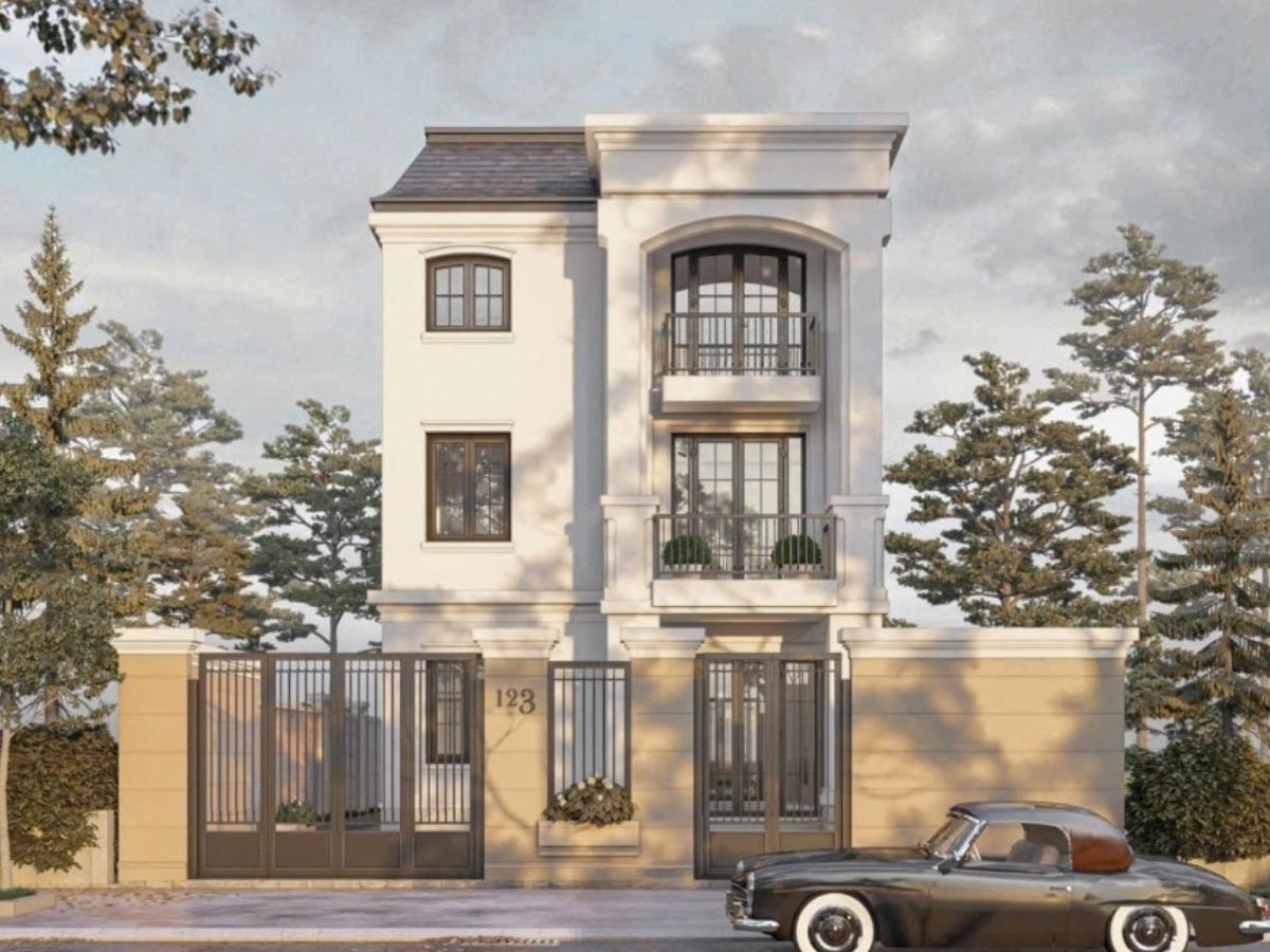 Thiết kế nh&agrave; biệt thự đẹp mang đậm phong c&aacute;ch ch&acirc;u &Acirc;u sang trọng