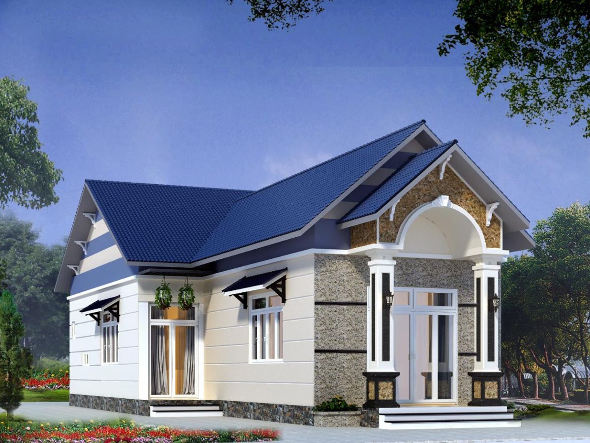 Nh&agrave; m&aacute;i Th&aacute;i đẹp với sự phối kết m&agrave;u sắc ấn tượng