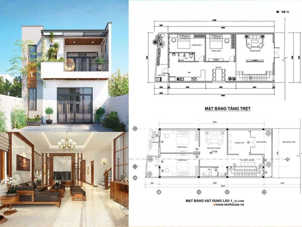 C&aacute;c tỉ lệ, k&iacute;ch thước trong kiến tr&uacute;c nh&agrave; được đ&aacute;nh gi&aacute; qua c&aacute;c yếu tố như thiết kế mặt tiền, thiết kế mặt s&agrave;n, thiết kế nội thất,...