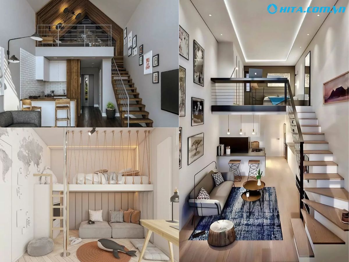 G&aacute;c lửng tạo điểm nhấn kiến tr&uacute;c th&uacute; vị cho căn nh&agrave;