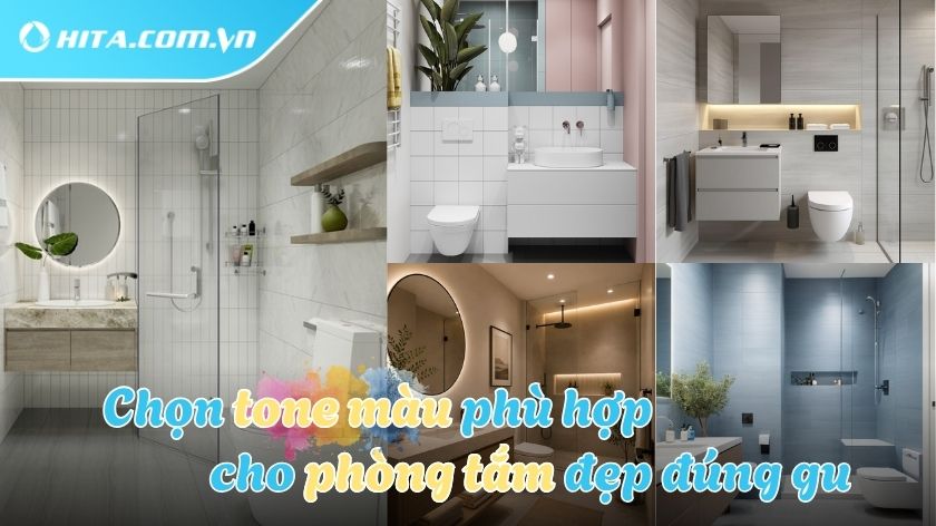 Gợi ý màu sắc cho phòng tắm được ưa chuộng nhất hiện nay
