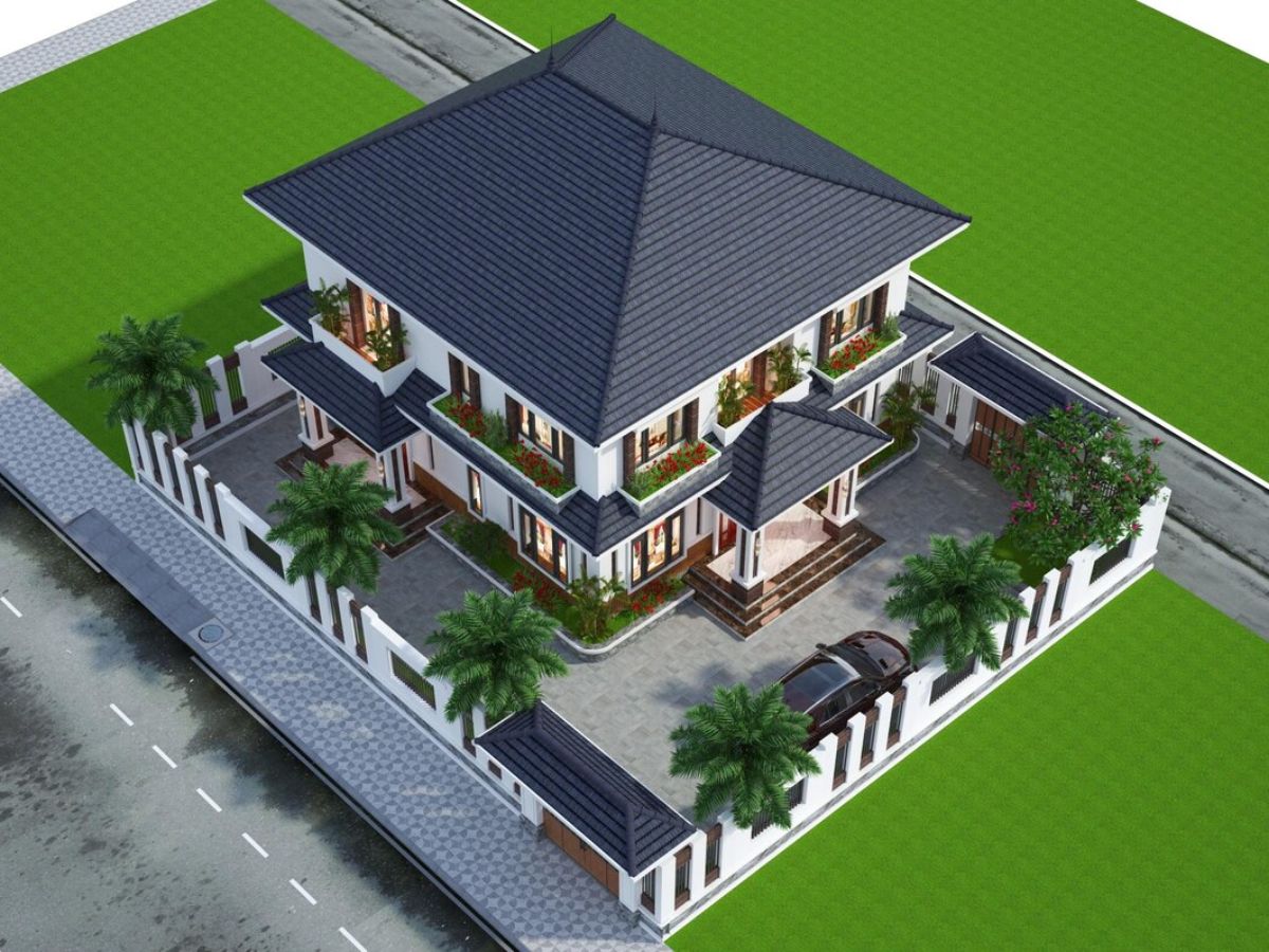 Mẫu nh&agrave; vu&ocirc;ng c&oacute; thiết kế mặt bằng dạng h&igrave;nh vu&ocirc;ng hoặc gần giống h&igrave;nh vu&ocirc;ng