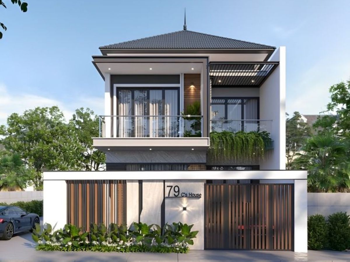 Mẫu nh&agrave; vu&ocirc;ng đẹp m&aacute;i Nhật