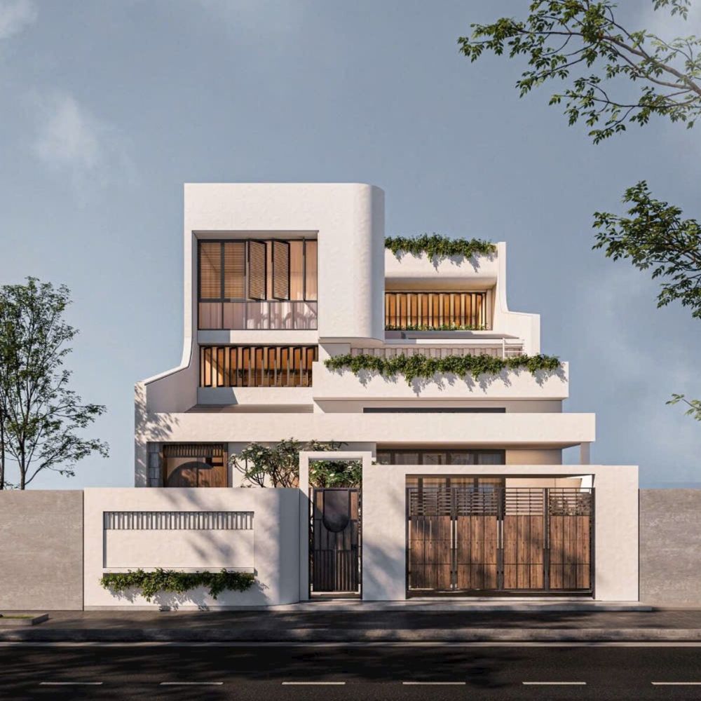 Mẫu nh&agrave; vu&ocirc;ng đẹp phong c&aacute;ch hiện đại 1