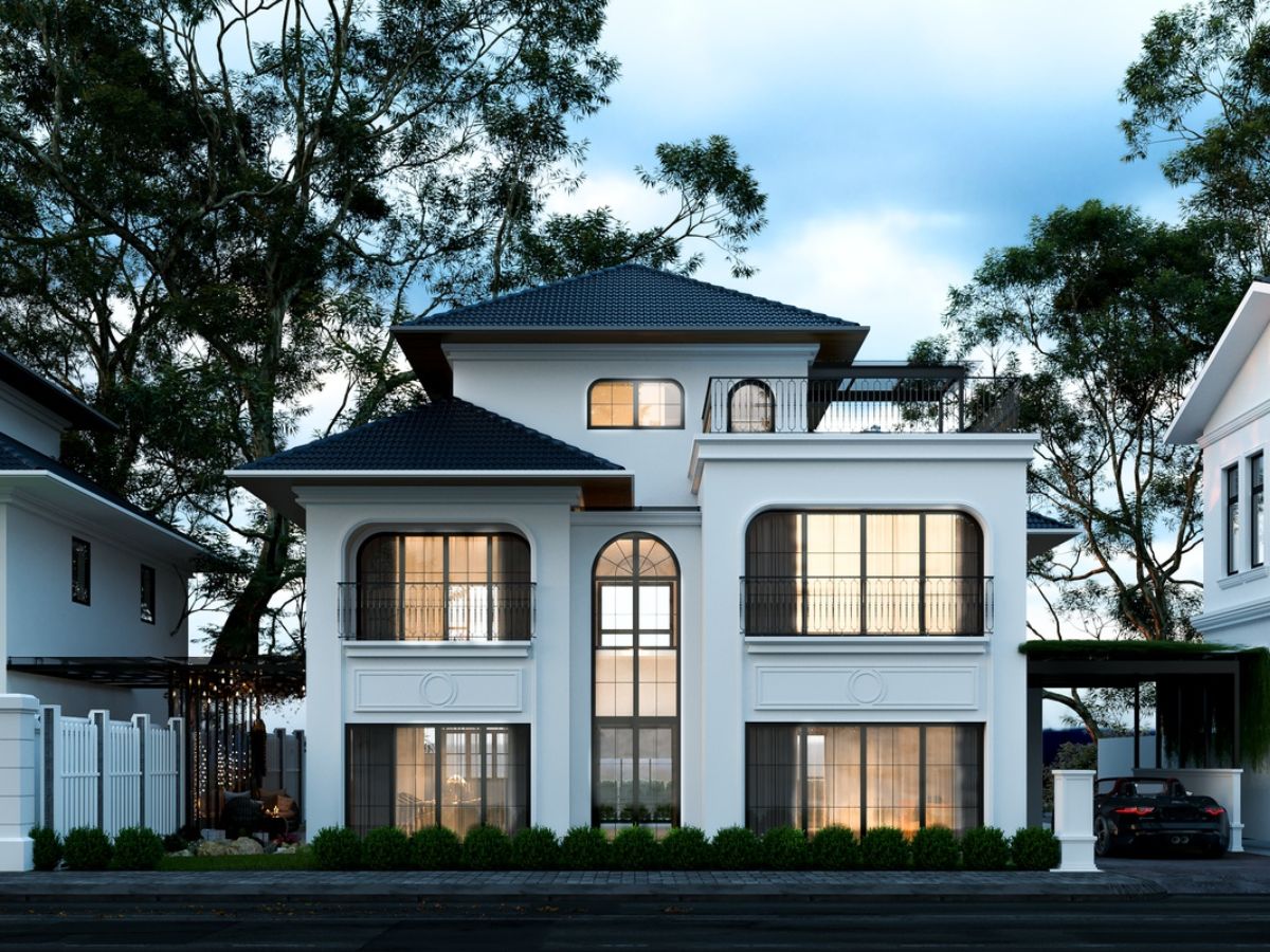 Mẫu nh&agrave; vu&ocirc;ng đẹp phong c&aacute;ch Indochine 2