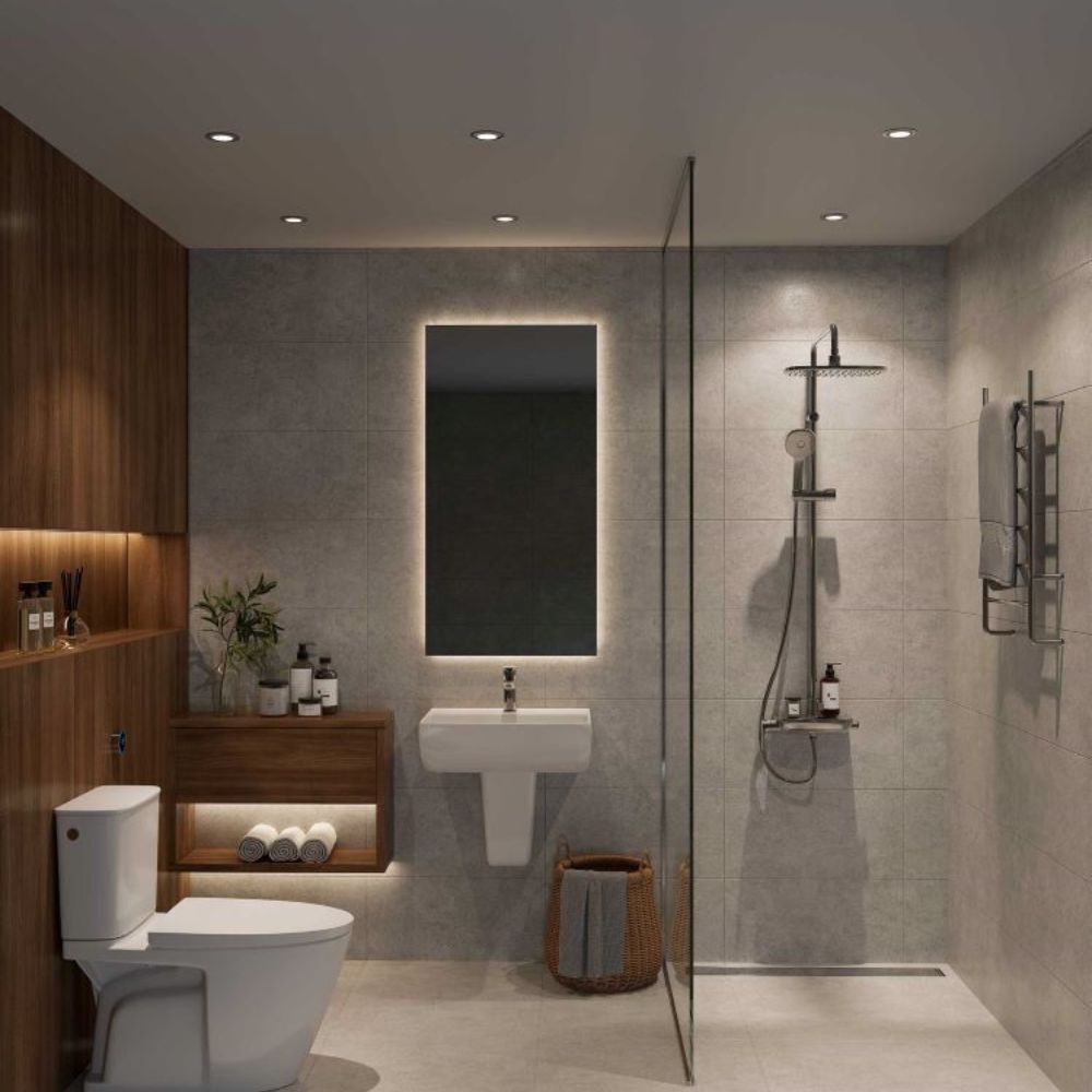 Gạch l&aacute;t nền nh&agrave; vệ sinh giả xi măng 1