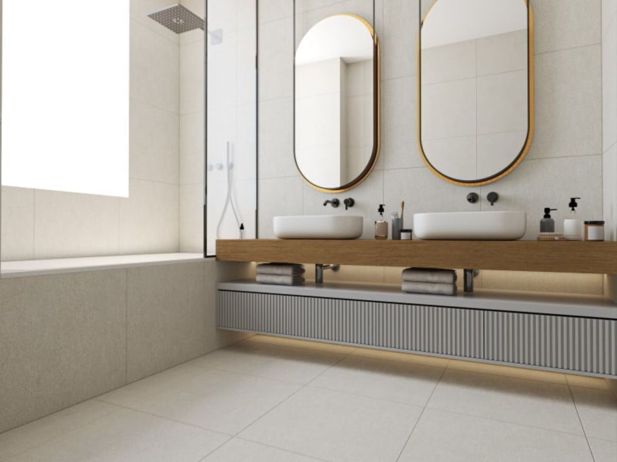 Gạch l&aacute;t nền nh&agrave; vệ sinh phong c&aacute;ch hiện đại