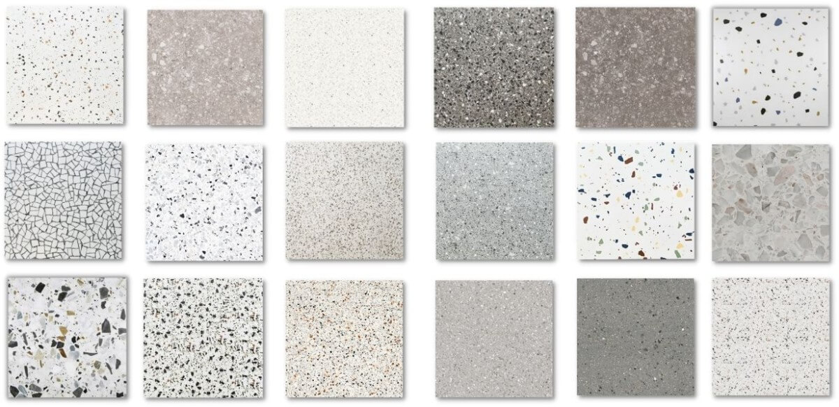C&aacute;c mẫu gạch l&aacute;t nền terrazzo đang được ưa chuộng