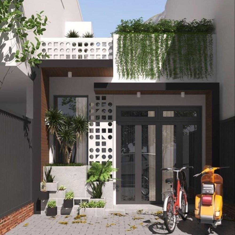 Nh&agrave; 1 tầng n&ocirc;ng th&ocirc;n 40m2 với t&ocirc;ng m&agrave;u trung t&iacute;nh hiện đại&nbsp;
