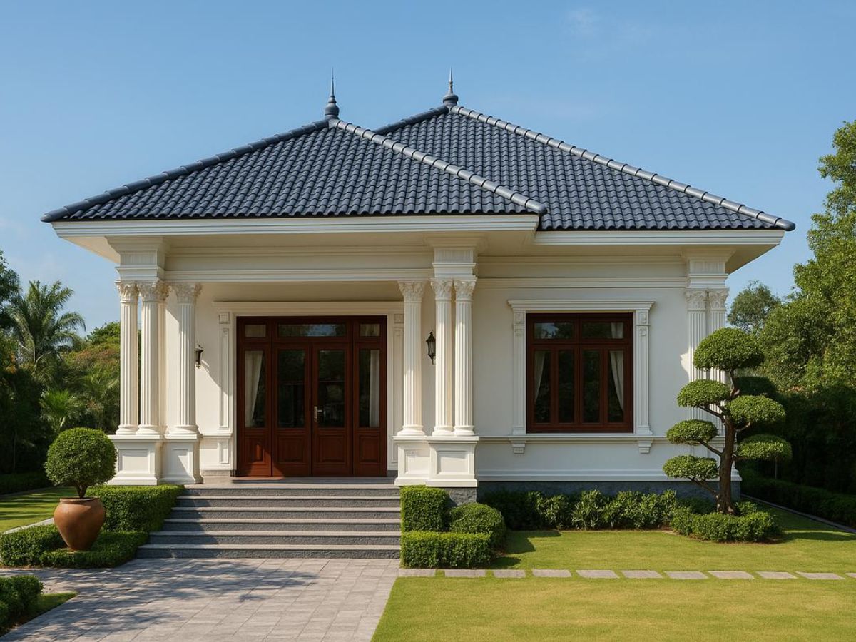 Mẫu nh&agrave; 1 tầng phong c&aacute;ch Nhật Bản 2