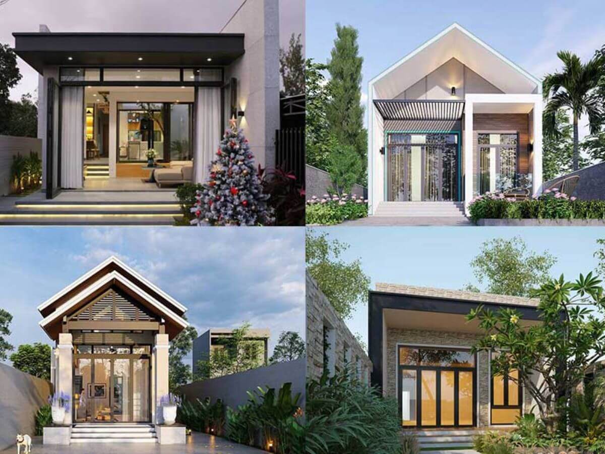 C&aacute;c mẫu nh&agrave; ống 1 tầng đẹp ở n&ocirc;ng th&ocirc;n