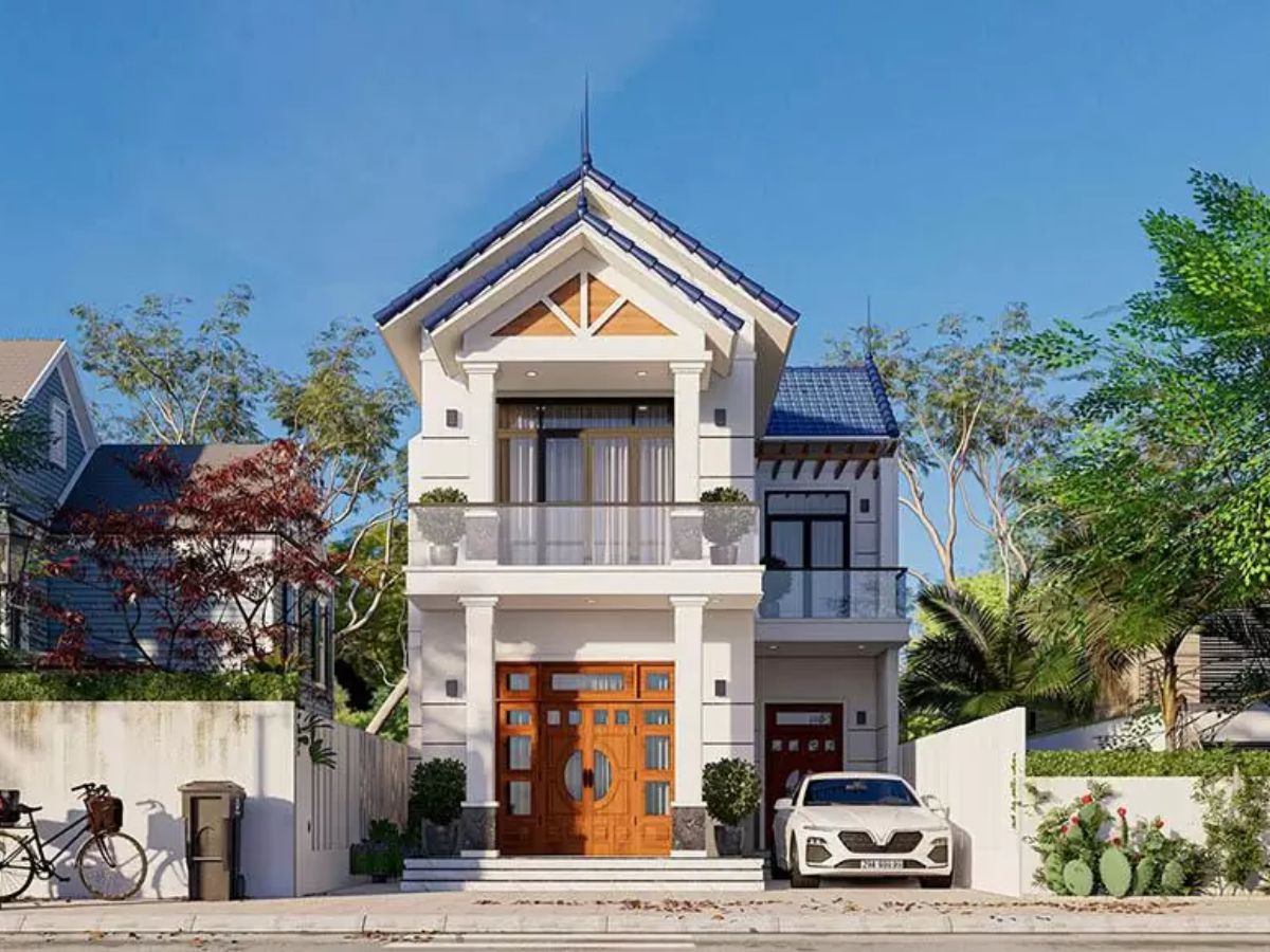 Nh&agrave; 1 trệt 1 lầu m&aacute;i Th&aacute;i