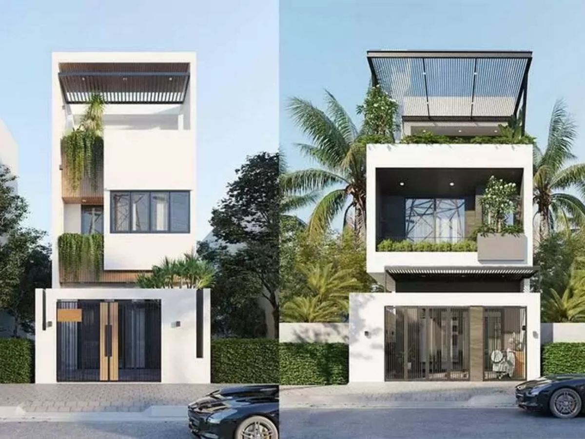 Mẫu nh&agrave; 1 trệt 1 lầu 1 s&acirc;n thượng 1