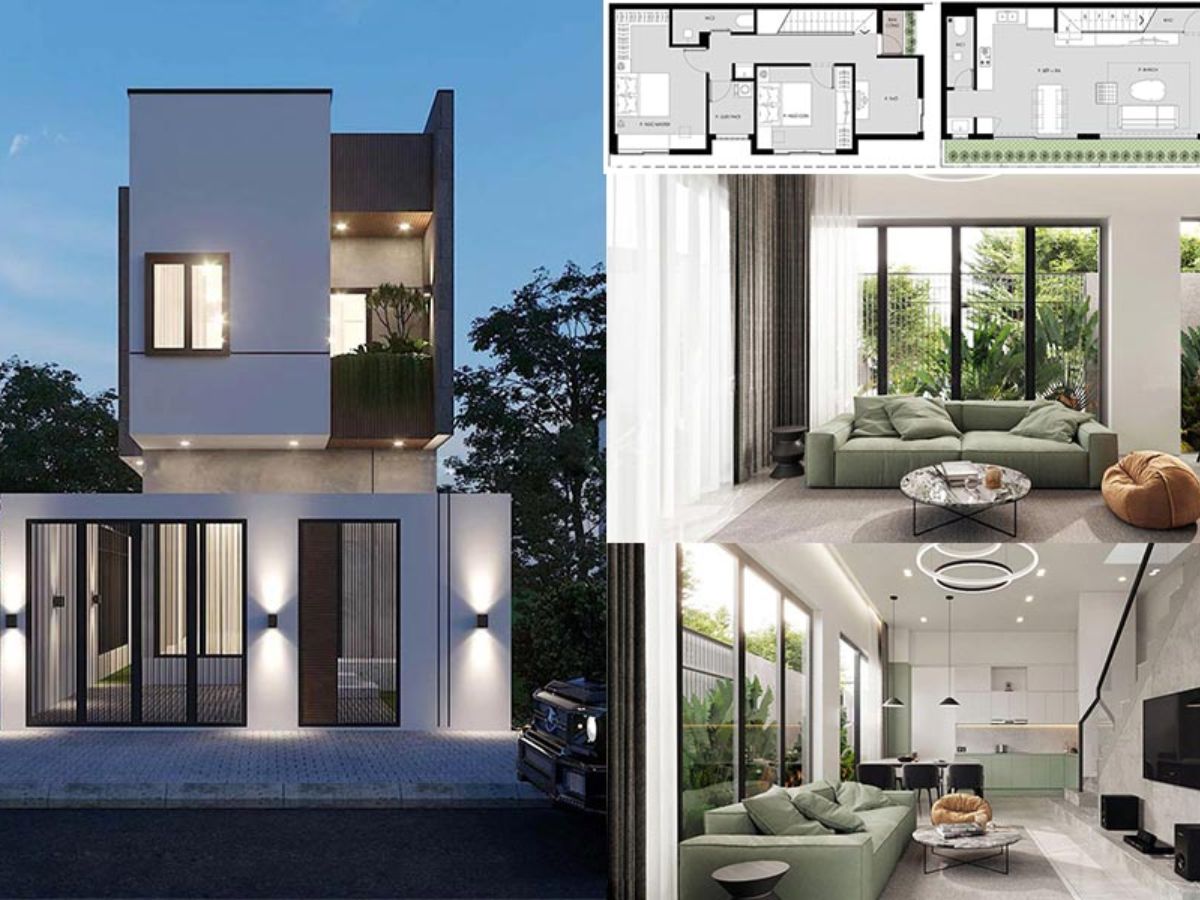 C&oacute; thể dễ d&agrave;ng bố tr&iacute; kh&ocirc;ng gian b&ecirc;n trong nh&agrave; 1 trệt 1 lầu