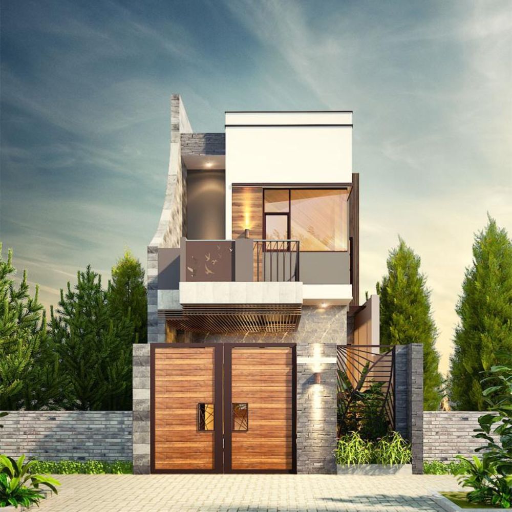 Mẫu nh&agrave; 1 trệt 1 lầu 4x12