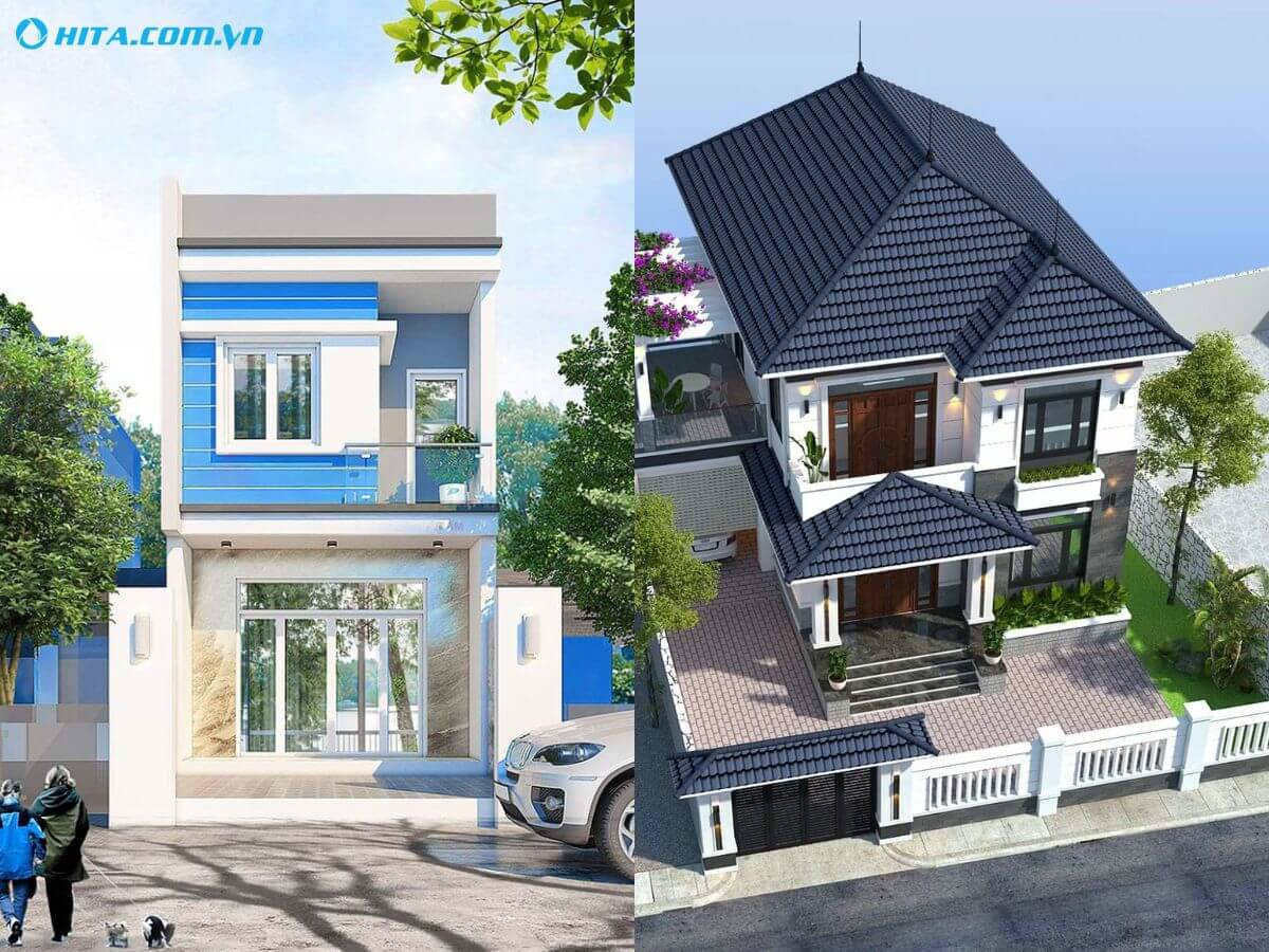 Nh&agrave; 2 tầng ph&ugrave; hợp với mọi diện t&iacute;ch đất từ nhỏ đến lớn