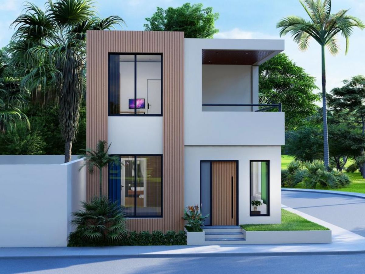 Mẫu nh&agrave; 2 tầng đẹp ở n&ocirc;ng th&ocirc;n gi&aacute; rẻ với đủ tiện nghi