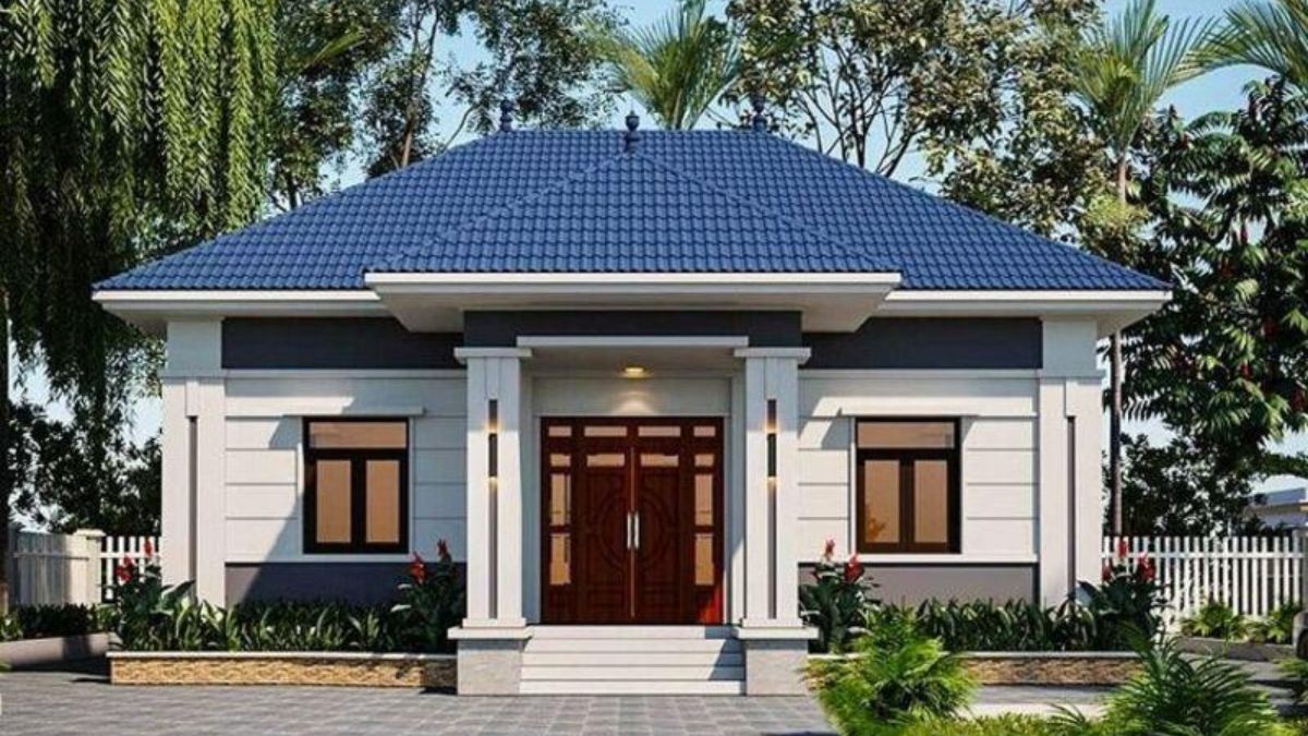 Mẫu nh&agrave; 3 gian c&aacute;ch t&acirc;n đẹp 2