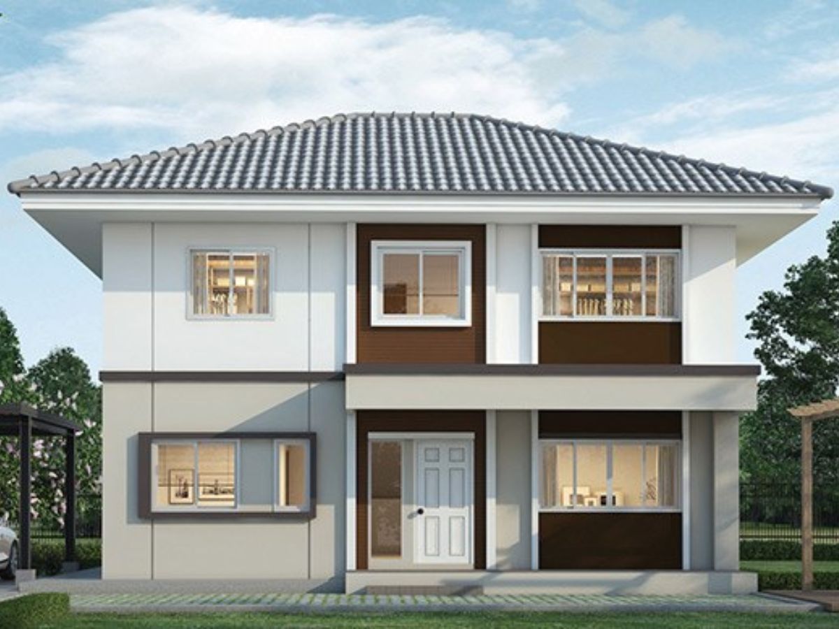 Mẫu nh&agrave; 3 gian 2 tầng 1