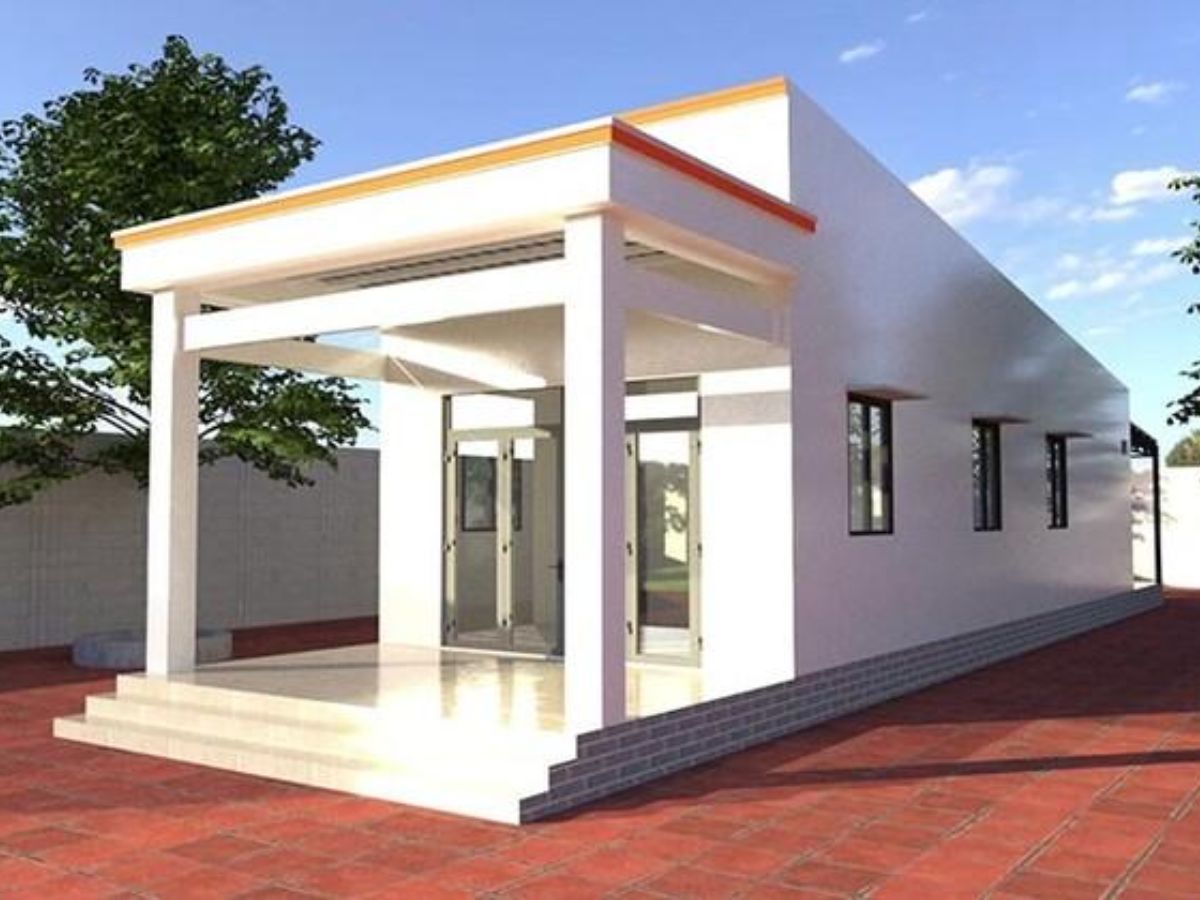 Mẫu nh&agrave; cấp 4 đẹp 5x20 200 triệu m&aacute;i bằng đ&aacute;p ứng đầy đủ c&ocirc;ng năng