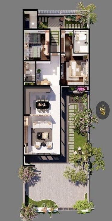 Bản vẽ nh&agrave; cấp 4 5x20 tiện nghi với đầy đủ c&ocirc;ng năng