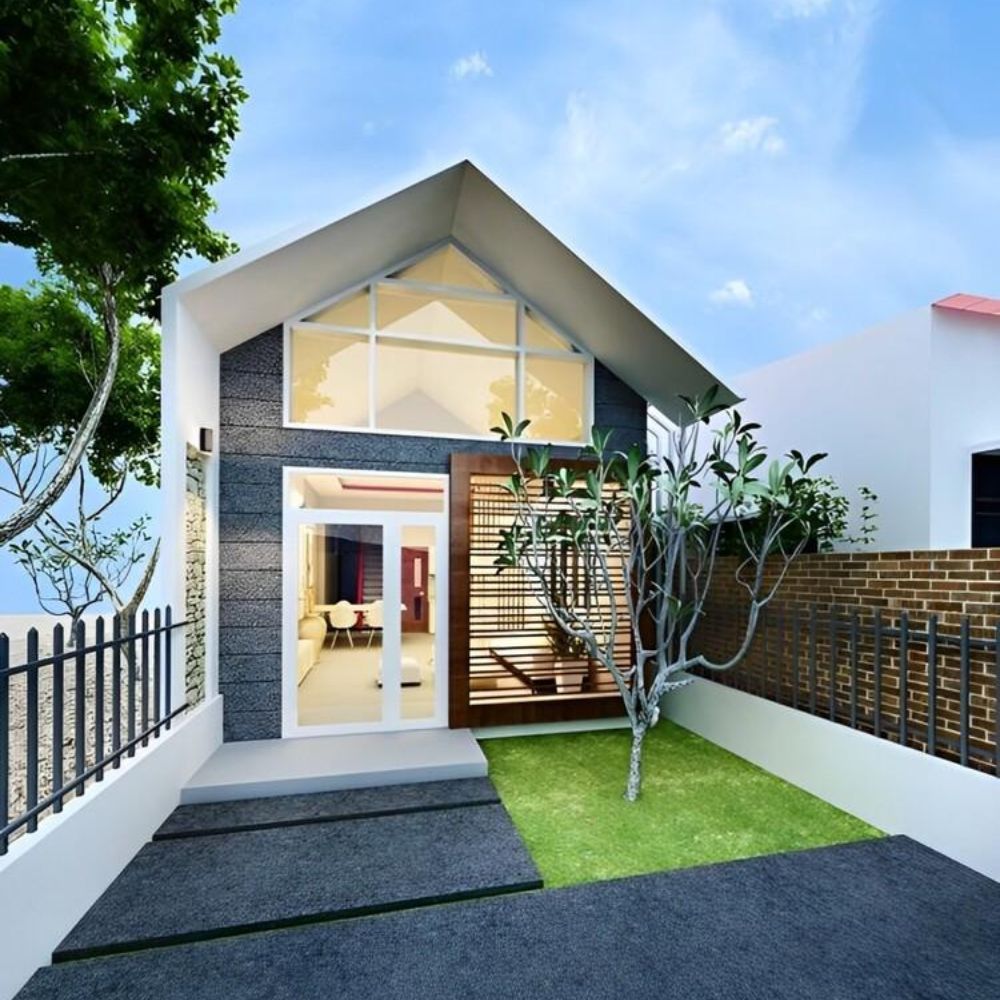 Mẫu nh&agrave; cấp 4 đẹp 5x20 phong c&aacute;ch Ch&acirc;u &Acirc;u sang trọng 2