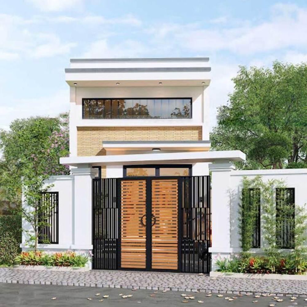 Mẫu nh&agrave; cấp 4 c&oacute; g&aacute;c lửng 5x20