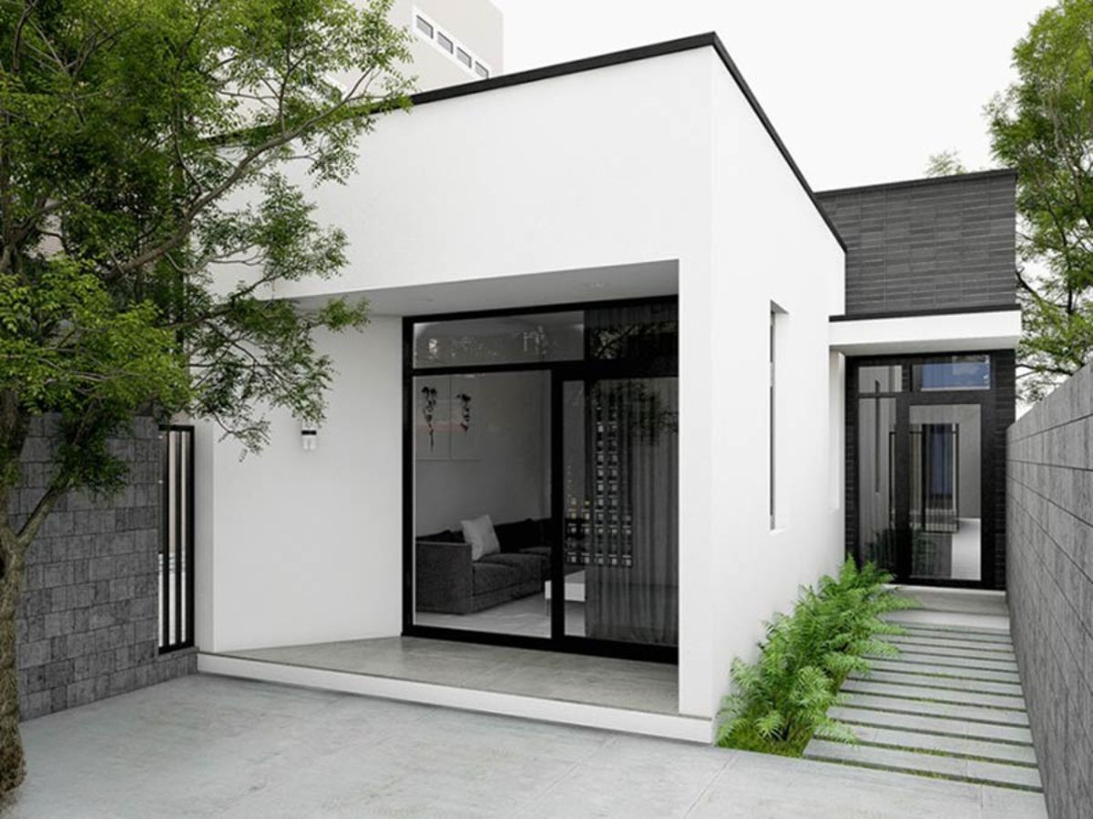 Nh&agrave; chữ L cấp 4 tối giản 1