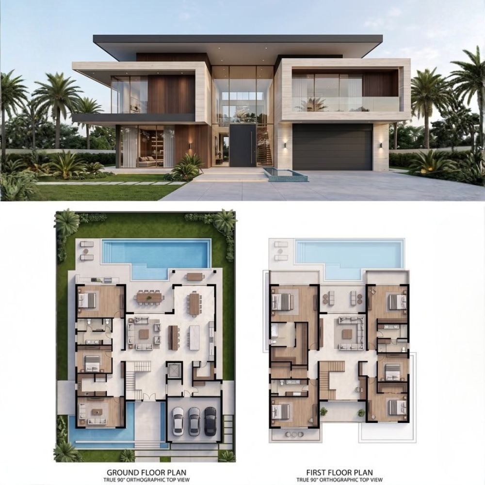 Gợi &yacute; bố tr&iacute; kh&ocirc;ng gian cho nh&agrave; k&iacute;nh 2 tầng