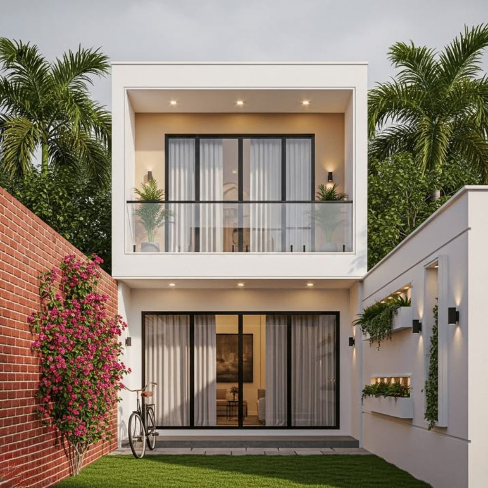 Nh&agrave; k&iacute;nh 2 tầng với s&acirc;n vườn xanh tho&aacute;ng m&aacute;t