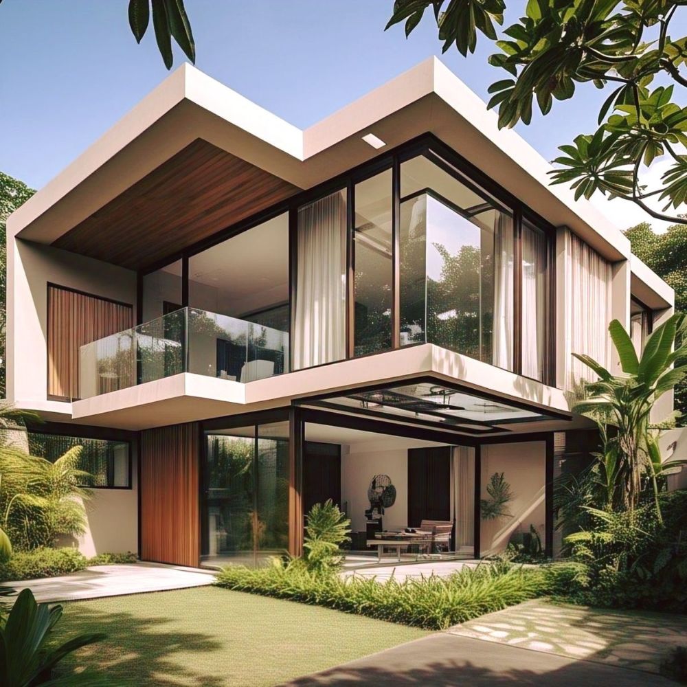 X&acirc;y m&aacute;i đua, d&ugrave;ng r&egrave;m cửa cho nh&agrave; k&iacute;nh 2 tầng để khắc phục t&igrave;nh trạng hấp thụ nhiệt cao