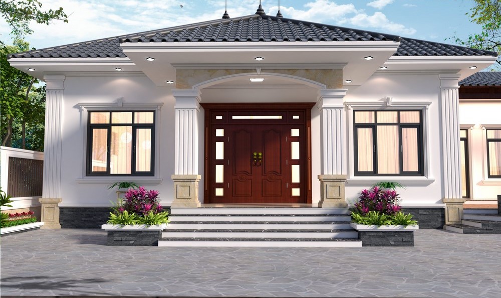 Mái nhà Nhật cho mẫu nhà cấp 4 nhỏ