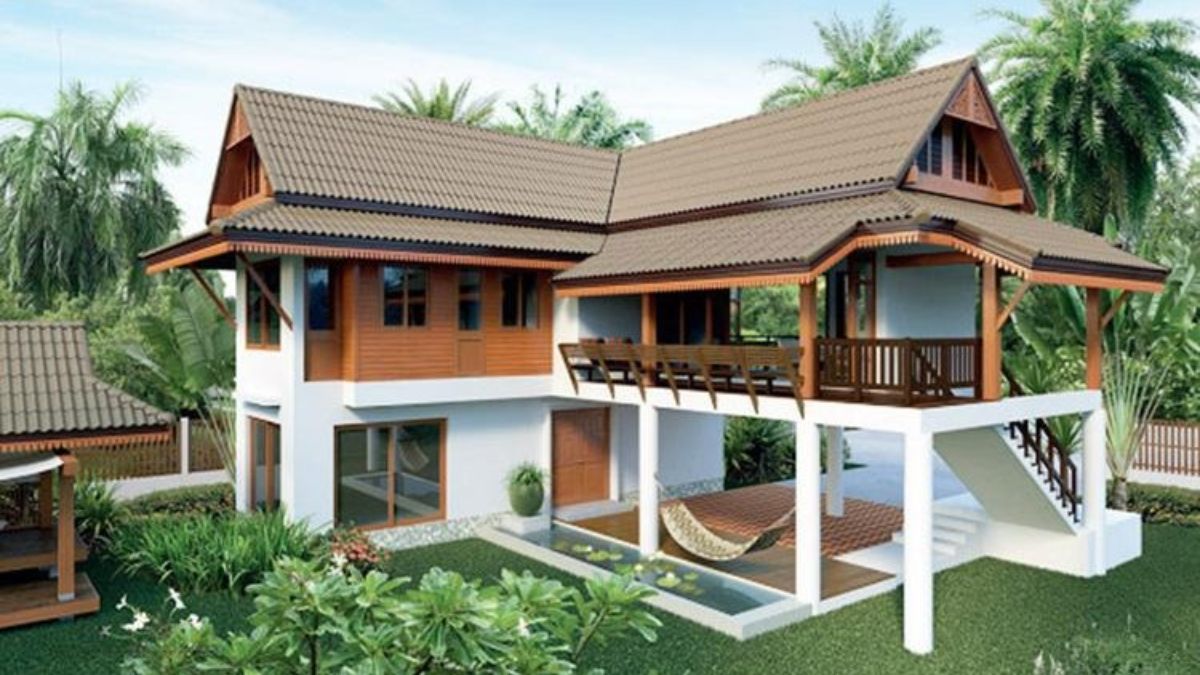 Mẫu nh&agrave; s&agrave;n b&ecirc; t&ocirc;ng c&oacute; khoảng kh&ocirc;ng b&ecirc;n dưới l&agrave; khu vực nghỉ ngơi