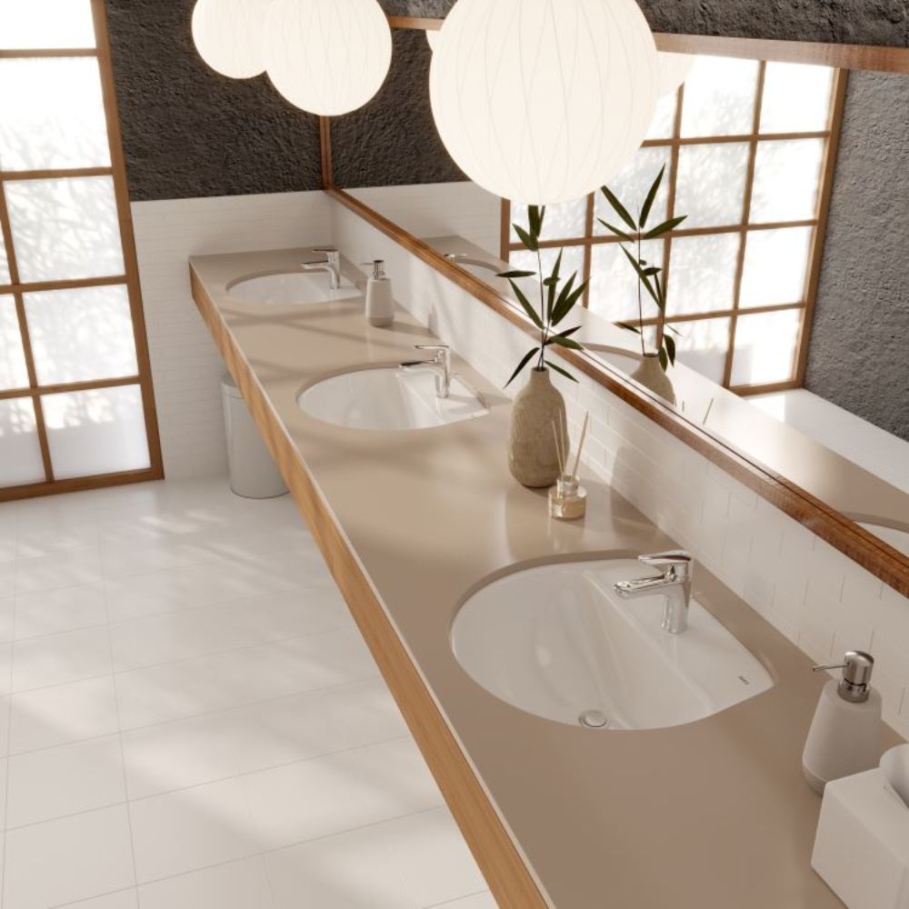 Khoảng c&aacute;ch mặt s&agrave;n đến chậu rửa mặt dao động trong khoảng từ 80 &ndash; 85 cm