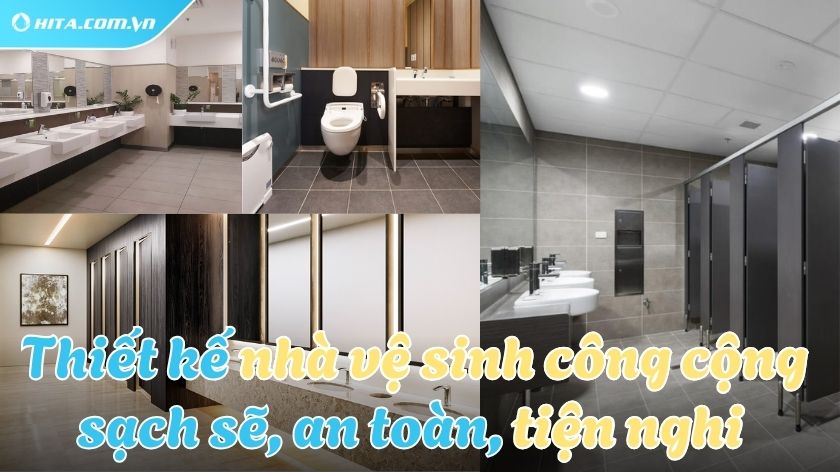 Các mẫu nhà vệ sinh công cộng hiện đại, sạch sẽ