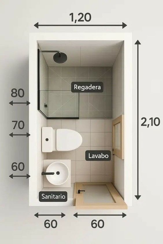 Ý tưởng các mẫu nhà vệ sinh nhỏ - bố trí thiết bị hợp lý