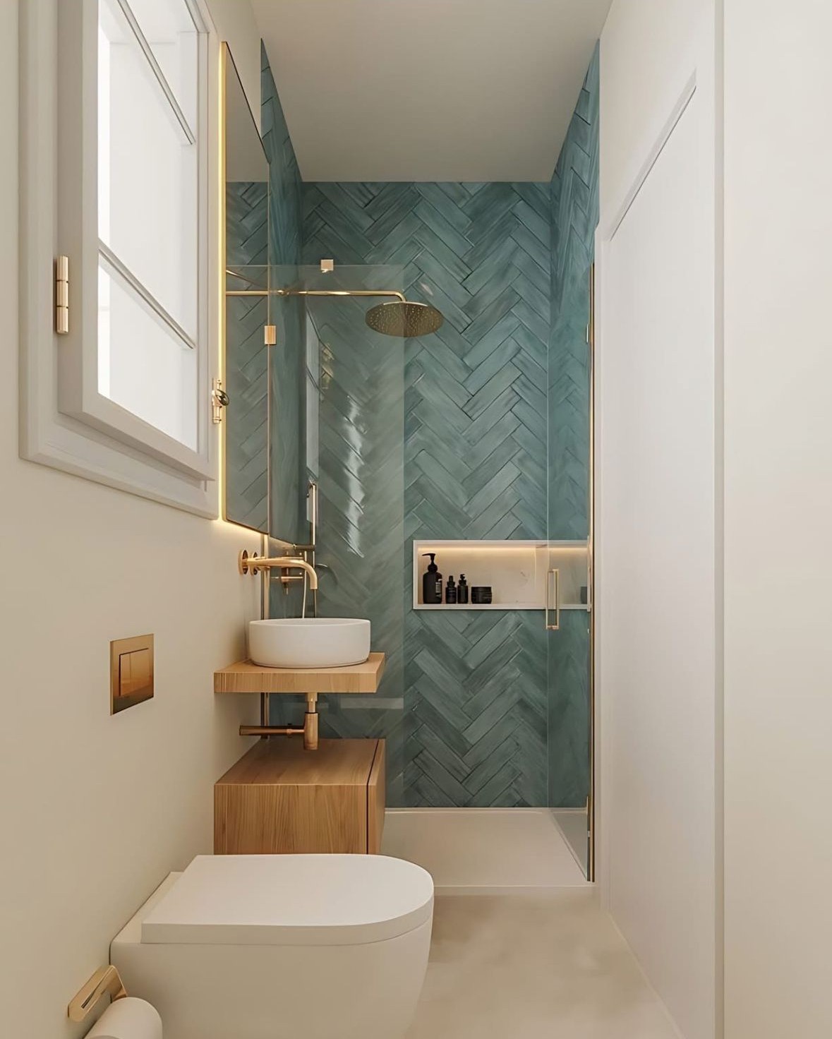 Ý tưởng các mẫu nhà vệ sinh nhỏ đẹp, nhà tắm diện tích nhỏ sang trọng