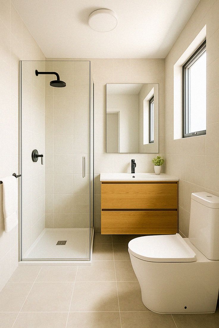 Chọn thiết bị tối giản cho nhà vệ sinh nhỏ gọn trông rộng rãi hơn