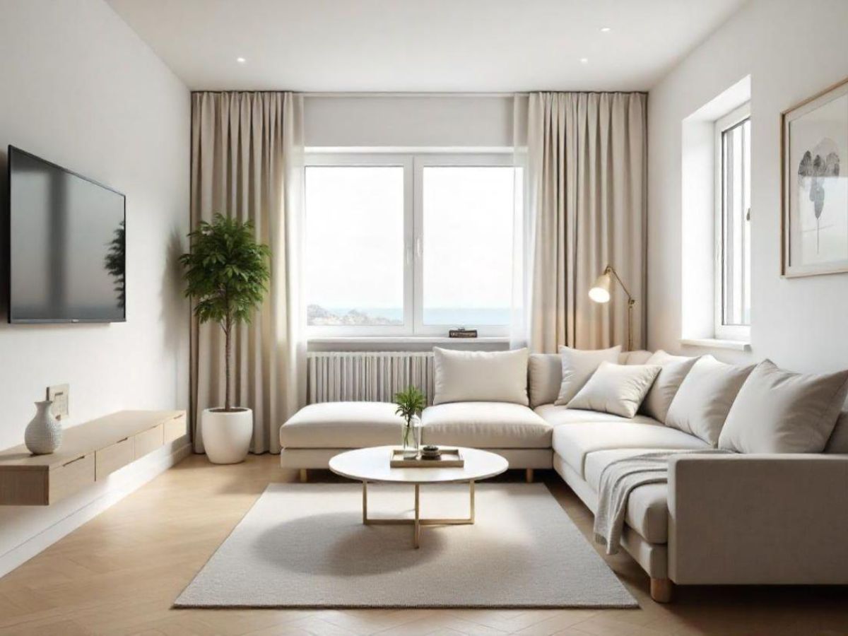 Thiết kế ph&ograve;ng kh&aacute;ch nh&agrave; ống 6m2 s&aacute;ng sủa, ấm &aacute;p với cửa sổ gi&uacute;p tận dụng &aacute;nh s&aacute;ng tự nhi&ecirc;n hiệu quả v&agrave;o ban ng&agrave;y