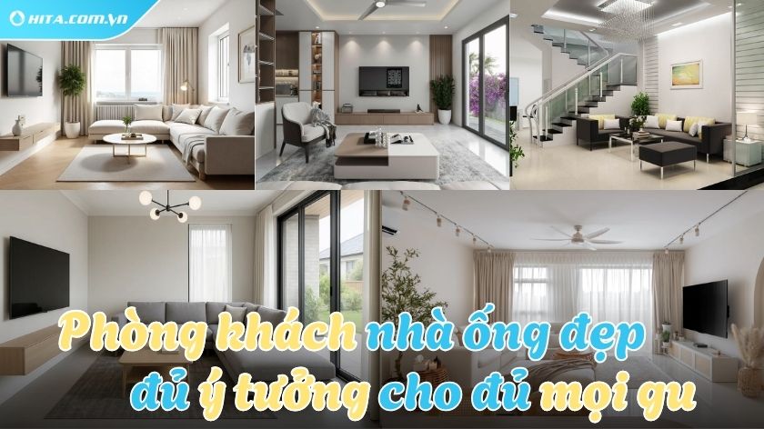 50+ mẫu phòng khách đẹp được yêu thích dành cho nhà ống