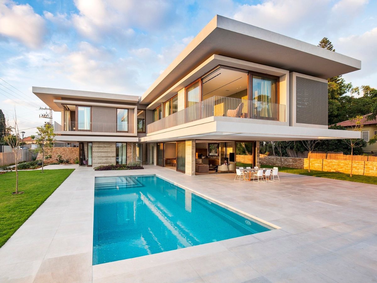 Villa 2 tầng hiện đại c&oacute; hồ bơi thư gi&atilde;n