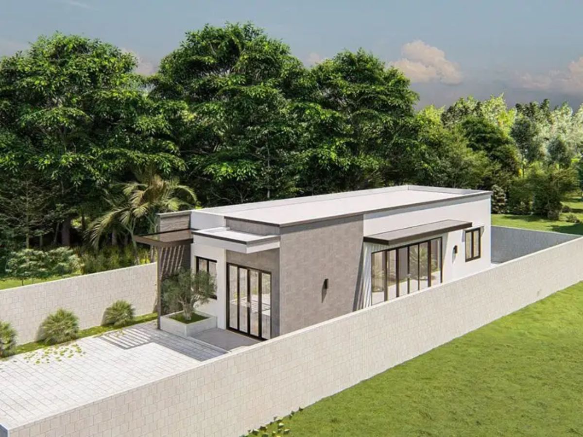 Mẫu nh&agrave; 6x15m gọn đẹp